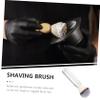 BIUDECO Men S Shaving Brush Portable Travel Beard Brush Lightweight Compact Facial Hair Grooming Tool for Home and Travel Use view 4