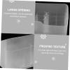 COSMEVIVI Makeup Organizer Box with Removable Compartments Large Capacity Cosmetic Storage Case for Vanity Bathroom and Bedroom Lightweight Multi-purpose Display Container White view 4