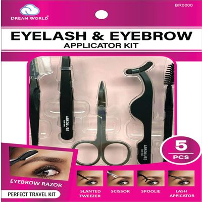 Dream World Travel Eyelash & Eyebrow Applicator Kit 5 Pcs Pack