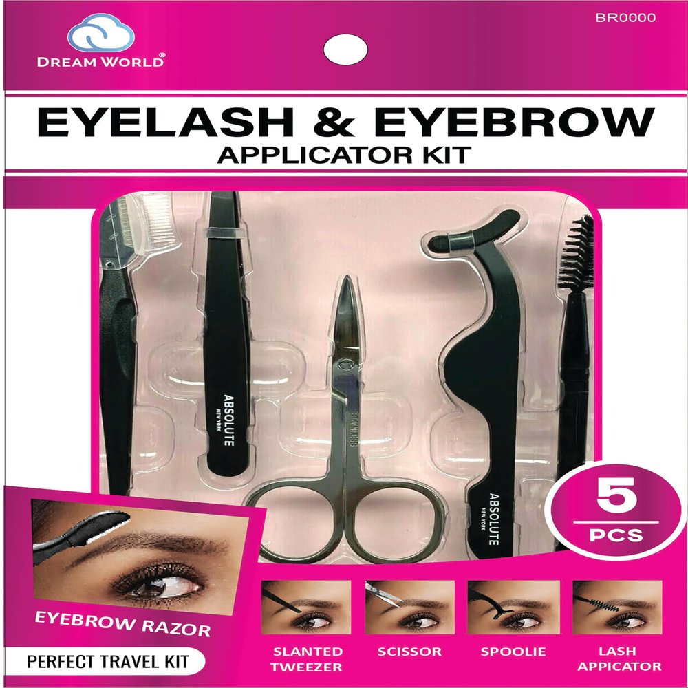 Dream World Travel Eyelash & Eyebrow Applicator Kit 5 Pcs Pack