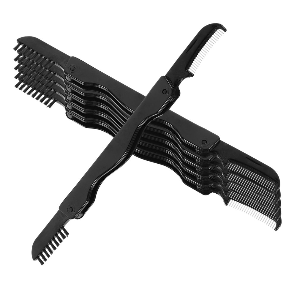 PAMINGONO 6pcs Eyebrow Brush Portable and Brow Comb Soft Bristles for Women Dual-end Design for Grooming Eyebrows and Lashes Convenient Travel Makeup Tool