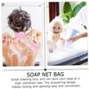 Baluue 12pcs Foaming Soap Net Pouch Handmade Soap Maker Cleansing Net for and Exfoliation Random Colors for Bath and Shower Use view 2