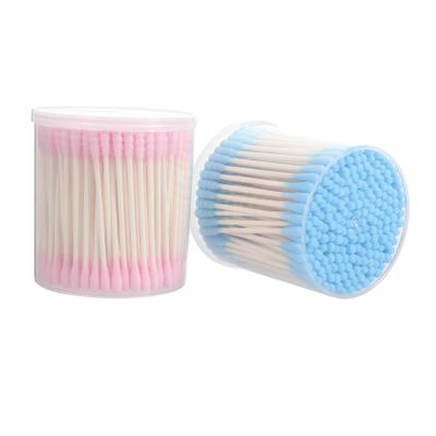 HAPINARY 400pcs Double-head Swabs Makeup Removal Soft Face Cleaning Rounds Tool Eco-friendly Stick Swabs