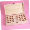 FOMIYES Wooden Essential Oil Storage Box Portable Organizer for Travel and Home Keeps Bottles Safe and Organized for Aromatherapy Enthusiasts view 3