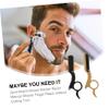 FRCOLOR 2pcs Manual Beard Shaver for Men Classic Finger Razor Safe Shaving Tool for Barbers Travel-friendly Design No Cutting Blade Included Black Gold view 2