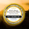 Kilt Beard Co. Garrison Hold Mustache Wax- Military- Grade Hold & Precision Styling- Non- Sticky, High Heat Tolerance- Unscented, All-Natural & Organic- Beeswax & Carnauba Wax view 2
