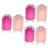 Beatifufu 6pcs Travel Makeup Bag for Women Mini Suitcase Bag Makeup Organizers and Storage Portable Cosmetic Case view 1