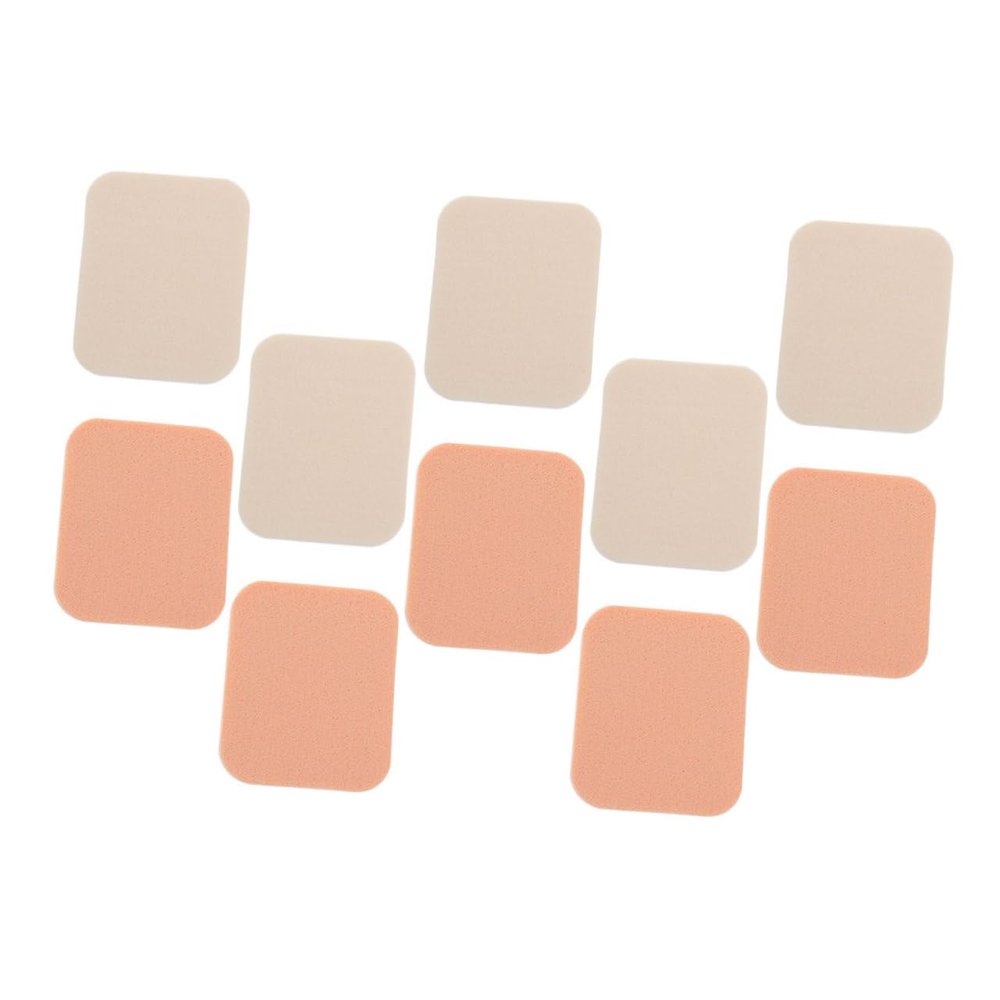 minkissy 10pcs Square Makeup Puff for and Gentle Velour Powder Pads for All Skin Types for Liquid Powder Makeup Application Compact Travel-friendly