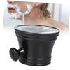 Didiseaon Portable Plastic Shaving Bowl Men Shaving Soap Cup Round Handle Black for Face Care view 1
