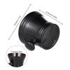 Didiseaon Portable Plastic Shaving Bowl Men Shaving Soap Cup Round Handle Black for Face Care view 3