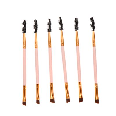 Baluue 6pcs Double-ended Eyebrow and Spoolie Brush for Precision Makeup Application and Easy to Use for Sharing for Travel