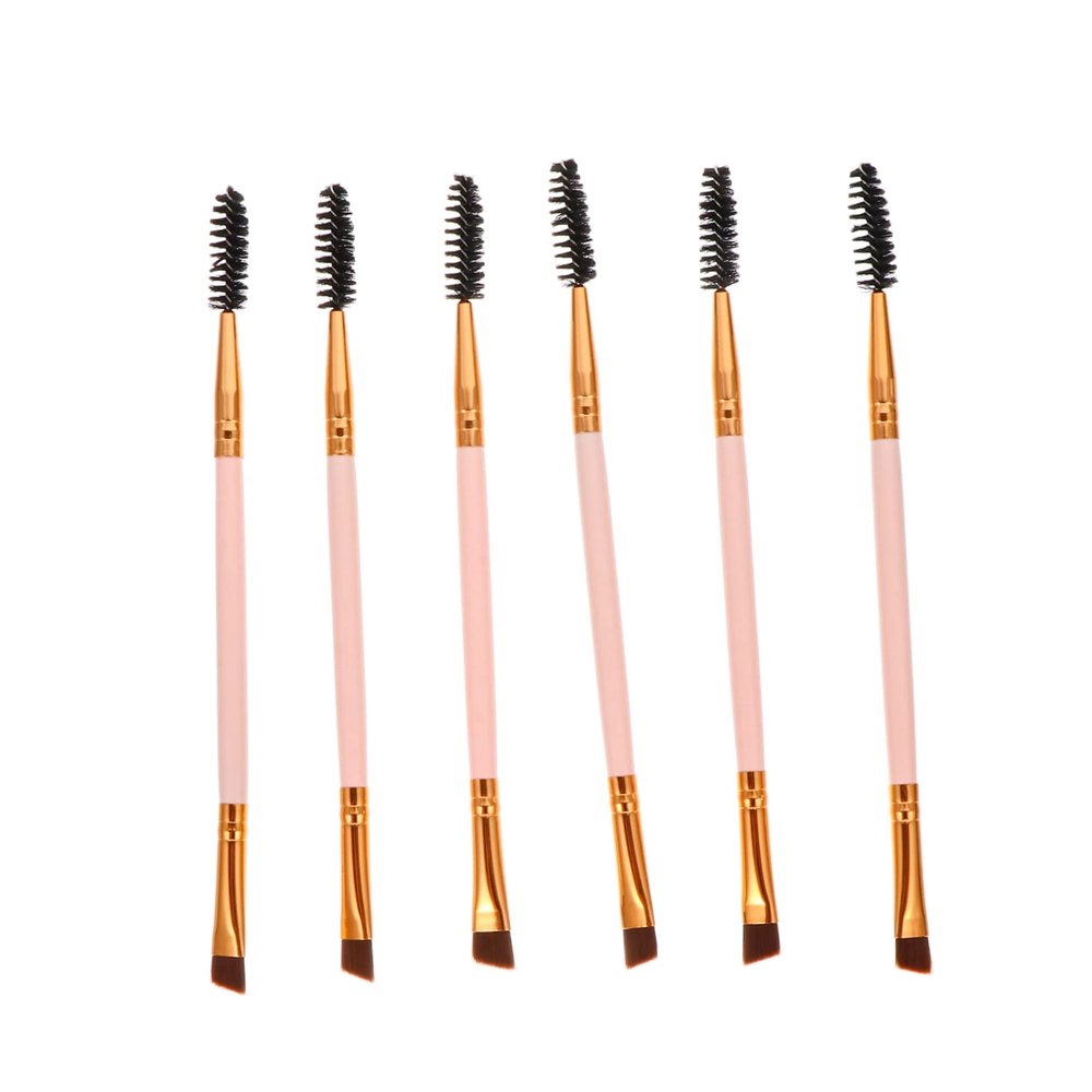 Baluue 6pcs Double-ended Eyebrow and Spoolie Brush for Precision Makeup Application and Easy to Use for Sharing for Travel