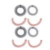 Didiseaon 8pcs Flexible Teeth Hair Combs Plastic Headbands for Easy Styling Includes Black Rhinestone-studded Coffee Options for Women Teens and Special Occasions view 1