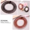 Didiseaon 8pcs Flexible Teeth Hair Combs Plastic Headbands for Easy Styling Includes Black Rhinestone-studded Coffee Options for Women Teens and Special Occasions view 4