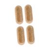 HAPINARY 4pcs Wooden Nail Brush Dual-sided Fingernail Scrubber with Soft Bristles for Gentle Cleaning for Home Travel and Pet Grooming view 1