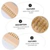 HAPINARY 4pcs Wooden Nail Brush Dual-sided Fingernail Scrubber with Soft Bristles for Gentle Cleaning for Home Travel and Pet Grooming view 2