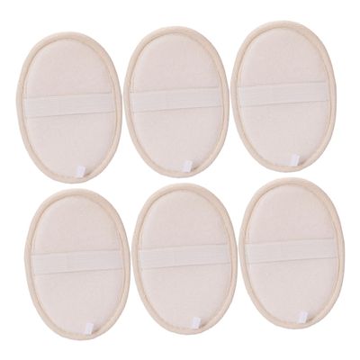 Baluue 6 Pack Large Natural Loofah Sponge Pads Bath Scrubber Exfoliating Loofah Sponge for Baby Adults