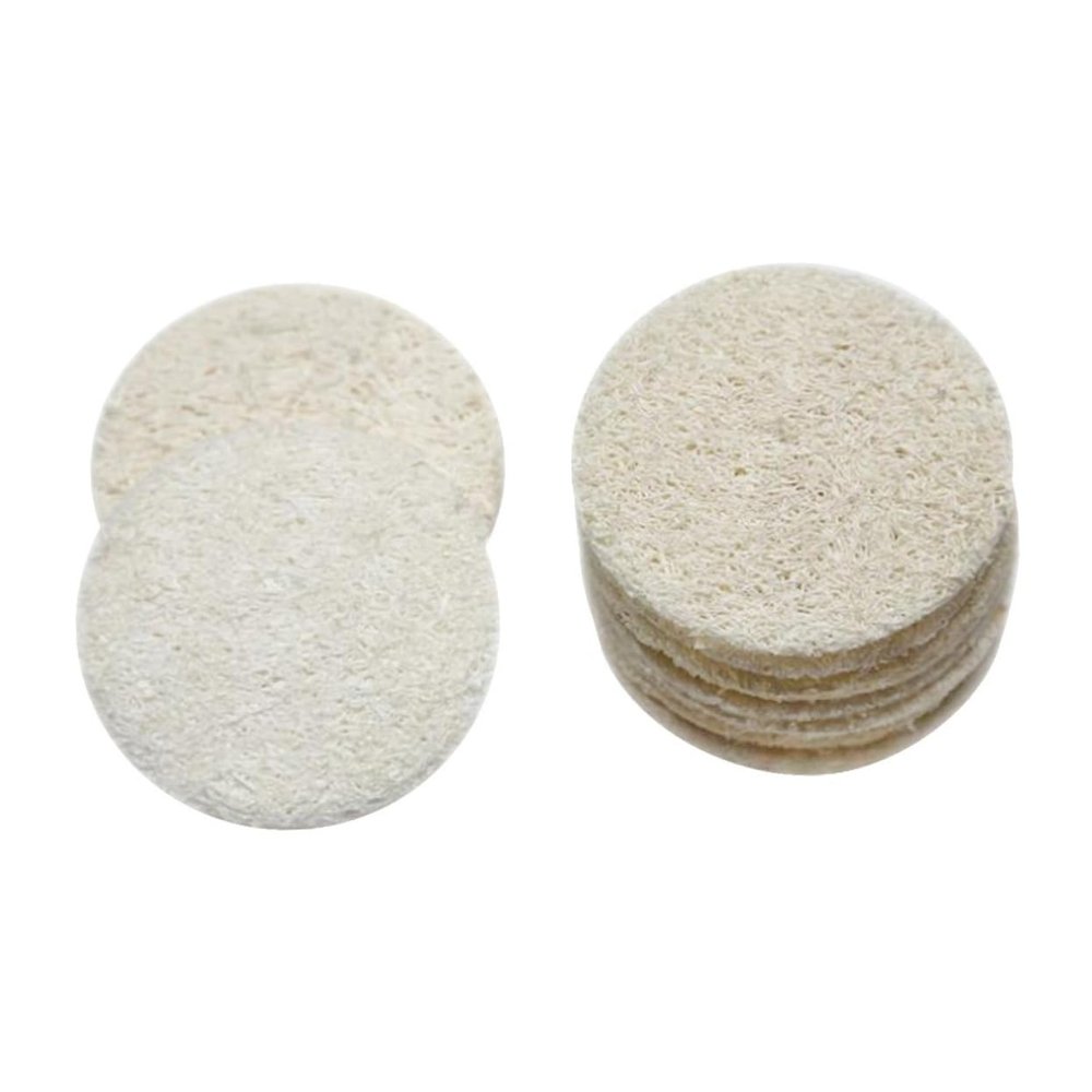 Baluue 20pcs Loofah Makeup Removal Pads Facial Body Cleaning Sponges Soft Durable Loofah Cleaning Mat for Daily Use and Travel