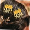 Baluue Diy Hair Combs Set 50pcs Gold Side Combs Handmade Accessories for Women Girls view 2