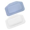 Baluue 2pcs Comfortable Bath Pillows for Bathtub Soft Foam Headrests with Strong Suction Cups for Neck and Head Support Relaxing Spa Experience Blue White view 1