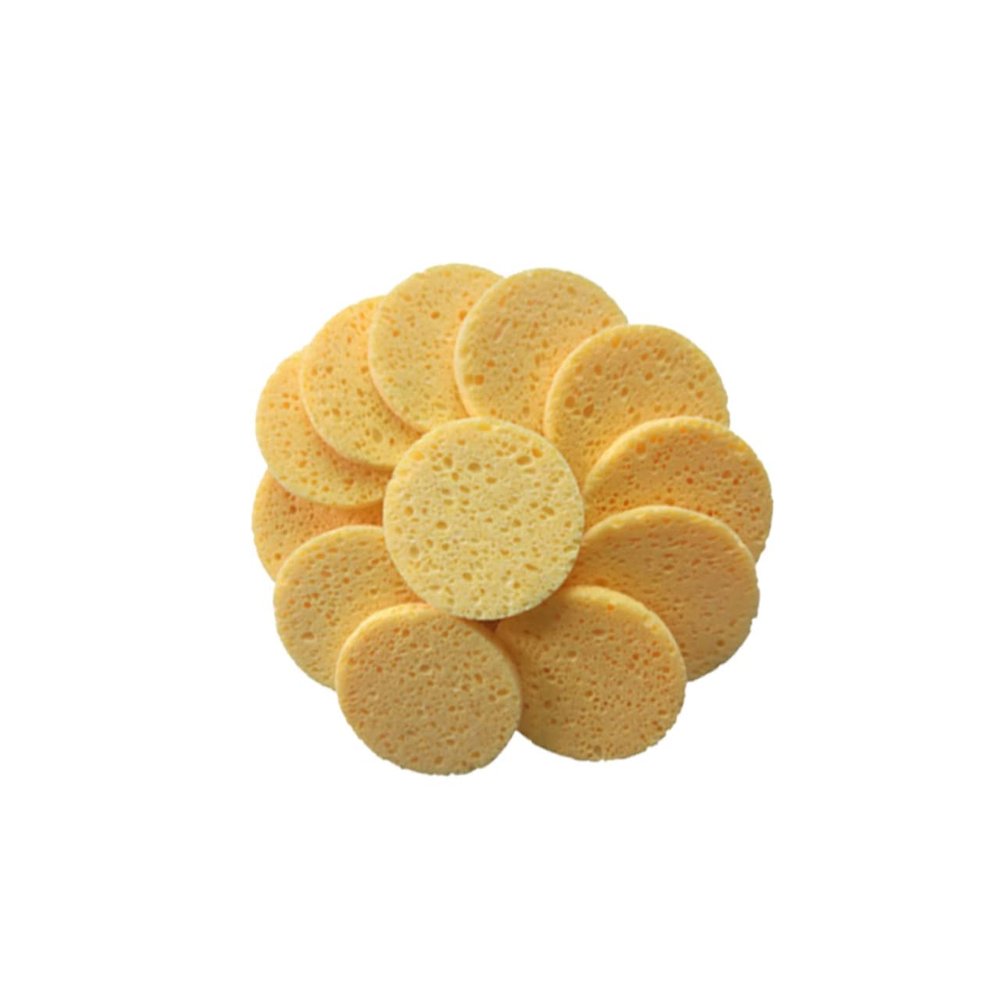 PAMINGONO 20pcs Gentle Makeup Remover Sponge Face Cleansing Puff Soft Facial Cotton Pads Makeup Remover Pads Skin-friendly Round