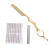 Beatifufu Manual Hair Cutting Razor with Replacement Blades Thinning Tool for Easy Texturizing and Trimming Lightweight Design for Comfortable Daily Use view 1