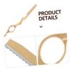 Beatifufu Manual Hair Cutting Razor with Replacement Blades Thinning Tool for Easy Texturizing and Trimming Lightweight Design for Comfortable Daily Use view 2