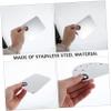 Didiseaon 2sets Stainless Steel Nail Art Palette Set Color Mixing Tools for Makeup Manicure Travel-friendly Design Easy to Clean for Professional Home Use Total view 2