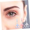 WOONEKY 3pcs Stainless Tools Eyelash Curler Scissors for Eyebrow Grooming and Nose Hair Trimming Curved Scissors view 2