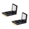 MERRYHAPY 2pcs Eyeshadow Boxes Mirror Compact Empty Makeup Containers for for Travel and Daily Use Organizer for Eyeshadow Blush and Lipstick view 1