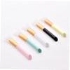 Baluue Wooden Handle Silicone Facial Brush for Women for Foundation and Mud Masks Easy to Clean Travel-friendly Design Random Color Option view 3