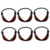 NULYLU Elastic Hair Ties 6pcs Headbands for Hair Snap Ponytail Holders No Crease for Women view 1