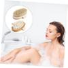 minkissy Wooden Handle Massager Brush for Dry Skin Exfoliation Body Massager Brush Set view 3