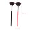 Baluue 4pcs Professional Makeup Long Handle Fan Shape Blush Brush Fan Shaped Powder Brush for Highlighters Makeup view 3