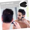 Mikinona Portable Hard Case Razor Travel Bag Shockproof Protective Cover for Shaving Essentials for Business Trips and Holidays view 4