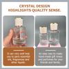 WOONEKY 2pcs Glass Perfume Bottles Squeeze Bottles for Travel Tsa Approved Refillable Squirt view 2