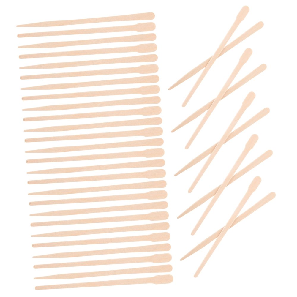 Didiseaon 200pcs Waxing Sticks for Hair Removal Wooden Applicators for Smooth Skin Thick Thin Spatulas for Facial Masks and Diy Crafts