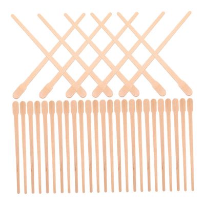 OSOLADY 300pcs Wax Applicator Sticks for Eyebrow and Nose Hair Removal Wooden Waxing Spatulas for Smooth Application and Grooming for Facial Waxing Kits