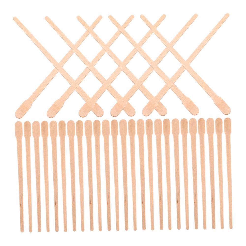 OSOLADY 300pcs Wax Applicator Sticks for Eyebrow and Nose Hair Removal Wooden Waxing Spatulas for Smooth Application and Grooming for Facial Waxing Kits