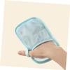 ANDRESLAD 4pcs Cotton Bath Mitts Reusable Bath Gloves Shower Brush for Family Travel view 3