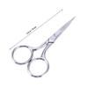 NOLITOY 2pcs Precision Stainless Steel Eyebrow Scissors Nose Hair Trimmer Split End Trimmer Facial Hairs Removal Curved Tips Comfortable to Hold view 4