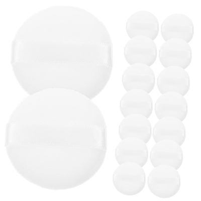 Baluue 20pcs Flocked Powder Puff Makeup Applicator Sponge for Powder Foundation Concealer Blusher Random Color