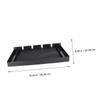 Baluue Hair Clipper Storage Rack with Non-Slip Mat Multi-Purpose Hair Trimmer Holder for Barbershop Durable and Space-Saving Organizer for Clippers and Tools Black view 3