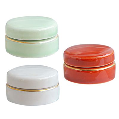 Baluue 3pcs Mini Makeup Pots Portable Refillable Cosmetic Dispensers for Lipstick Blush and Creams and Safe for Travel for Organizing Makeup