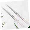 VINTORKY 2pcs Multifunctional Jewelry Tweezers Set Steel Tweezers Kit Lock Slip Long Professional for Lash and Jewelry Repair view 2