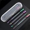 NULYLU 4pcs Colorful Manicure Tools Set Safe Practical Nail Art Accessories for Home Professional Use Lightweight Easy to Carry for Unique Nail Designs view 2