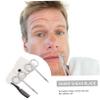 NOLITOY 4pcs Beard Grooming Scissors Set Stainless Trimmers for Beard Nose Hair and Eyebrow Styling White Leather Comb for Home and Professional Use view 3