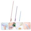 NOLITOY Silicone Makeup Beauty Spatula Set Long Handle 3pcs Set Fluff Applicator Bottle Scraper for Cosmetics Lotion Random Color view 4