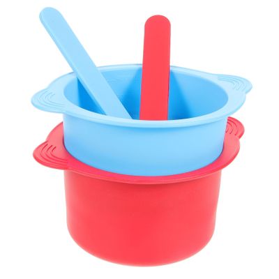 TOVINANNA 2pcs Silicone Wax Warmer Liner Non-stick Bowl for Scented Wax Melts Hair Removal Waxing Bowl Replacement for