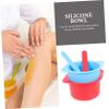 TOVINANNA 2pcs Silicone Wax Warmer Liner Non-stick Bowl for Scented Wax Melts Hair Removal Waxing Bowl Replacement for view 4